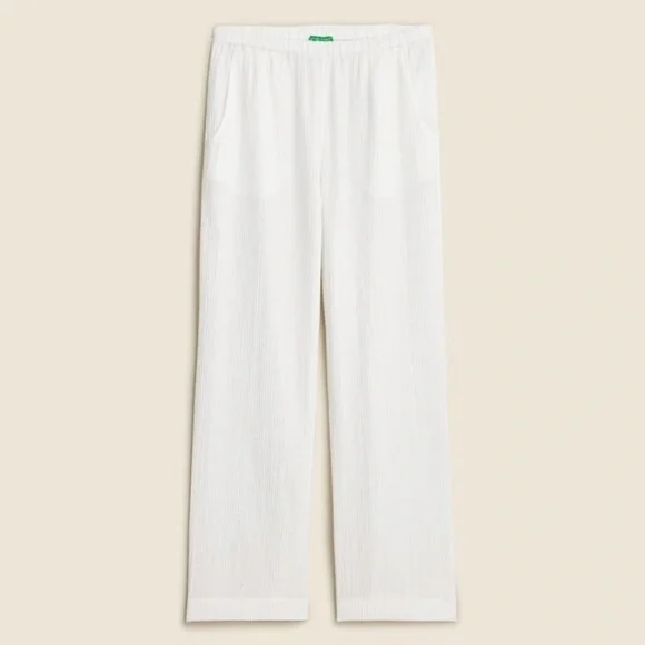 NWT J.Crew Relaxed Beach Pant in airy gauze - Picture 2 of 5